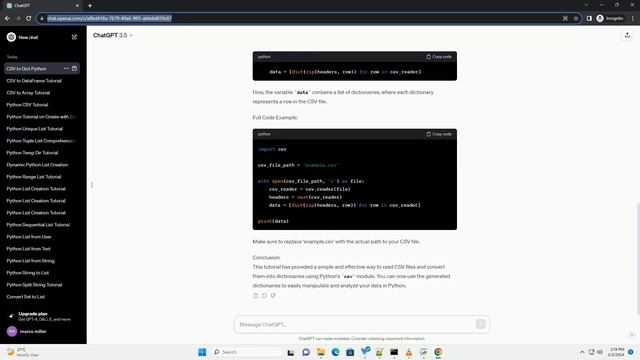 python csv file to dictionary