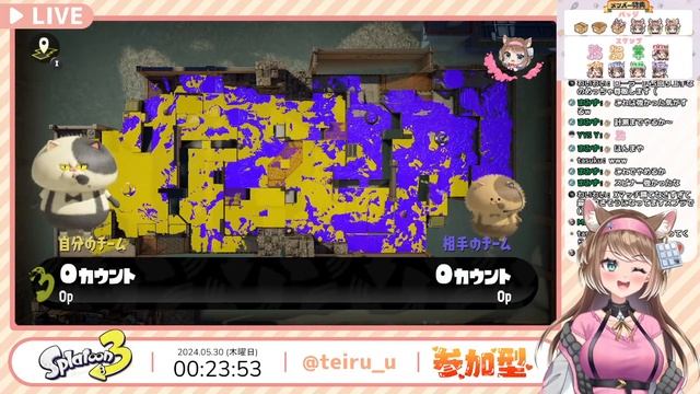 【スプラトゥーン3】参加型/どうにか😊【夢音咲テイル🌸🐈/Vtuber/Splatoon3】