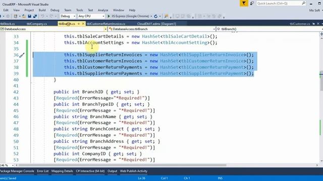 Business ERP Part 66 Model Changes ASP.NET MVC