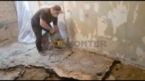 Демонтаж умной стяжки пола!