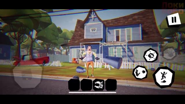 ЛОКИ БОБО играет в Привет сосед 1 акт ► Hello neighbor Act 1 смотреть онлайн