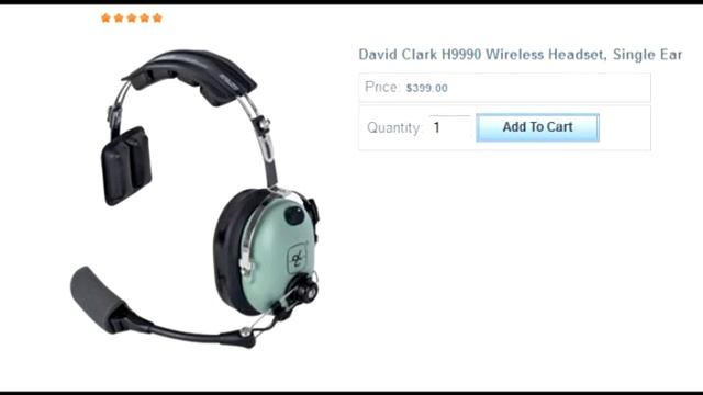 David Clark Series 9990 Wireless Headsets and Intercom
