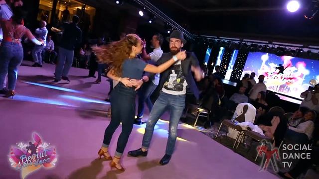Salsa social dancing | Beirut Salsa Loca 2018 смотреть онлайн