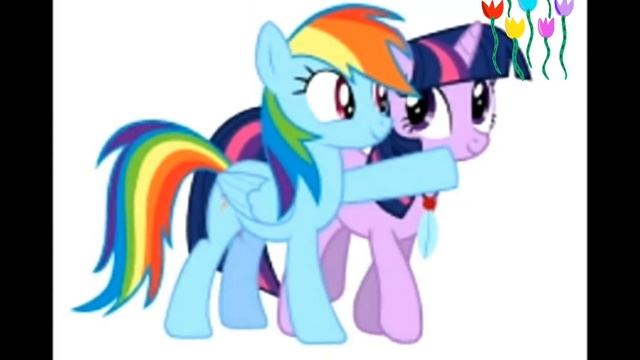 Applejack x rainbow dash x twilight