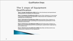 Writing Effective IQ, OQ,PQ Protocols for Equipment Qualification