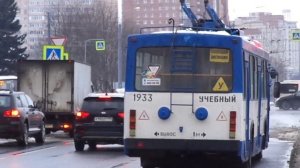 Учиться и еще раз учиться! Троллейбус Санкт-Петербурга 9-132: ВМЗ-5298-20 б.1933 по №У (08.03.19)