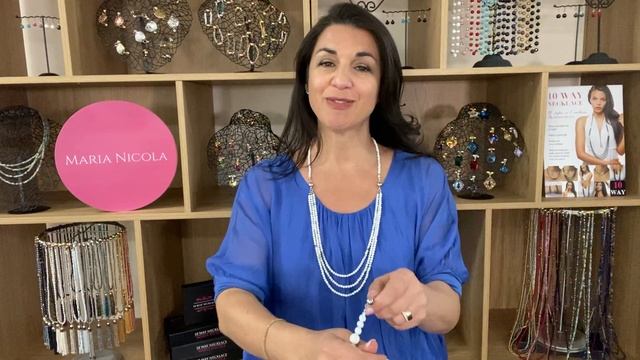 White Howlite - 10 Way Necklace - Maria Nicola