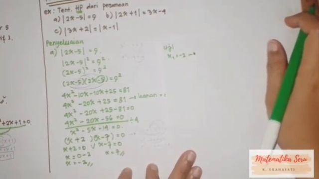 Matematika Seru | belajar dirumah | Matematika Kelas 10 SMA Semester 1 | Nilai Mutlak