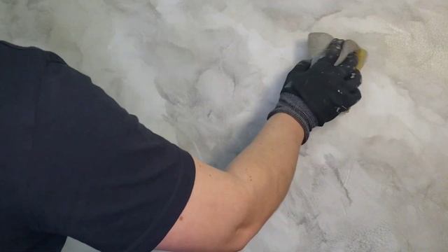 Эффект замши трафаретная техника