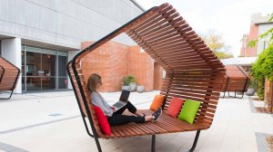 Лавочный брус из МПК