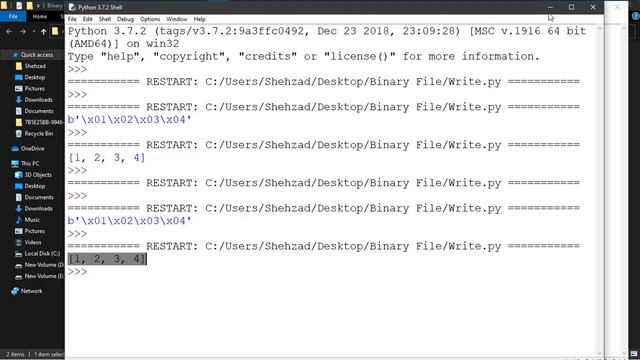 File Handling (Binary Files)