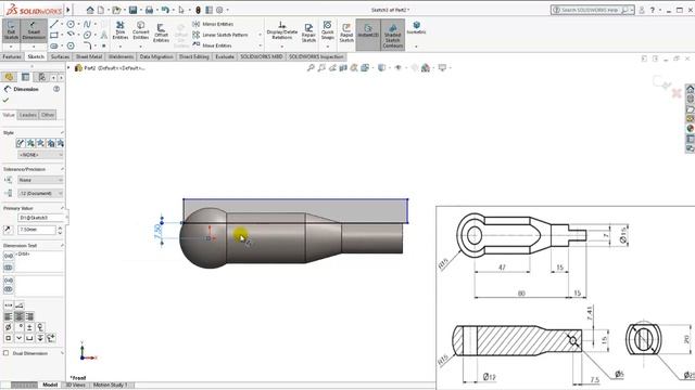 SolidWorks Tutorial For Beginners  | Exercise 86