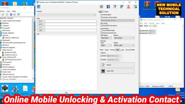 Realme X7 max (rmx-3031) imei Repair done | Realme X7 Max Security Repair  Pandora box by NMTS