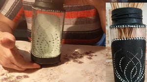 Ваза для цветов своими руками!