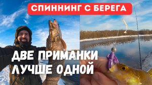 ДВЕ ПРИМАНКИ ЛУЧШЕ ОДНОЙ! Как поймать щуку и окуня весной.