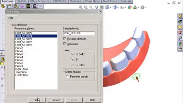 CAMWorks/SolidWorks Wire EDM Tutorial--Flossing Your Teeth смотреть онлайн