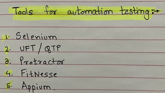 Tools for Automation Testing in Software Testing, Quality Assurance #automationtesting