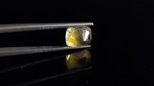 2.00 Carats Natural Yellow Sapphire Certificate no. AK1812210076