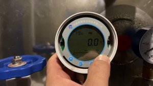 Проверка настроек уровнемера на горизонтальном криоцилиндре