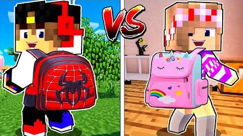 МЛАДШИЙ VS СТАРШИЙ БРАТ и СЕСТРА ЧЕЛЛЕНДЖ в Майнкрафт ДЕВУШКА НУБ И ПРО ВИДЕО ТРОЛЛИНГ MINECRAFT смотреть онлайн