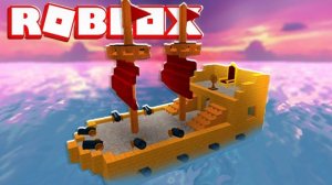 Играем с моей сестрой в Roblox кораблик