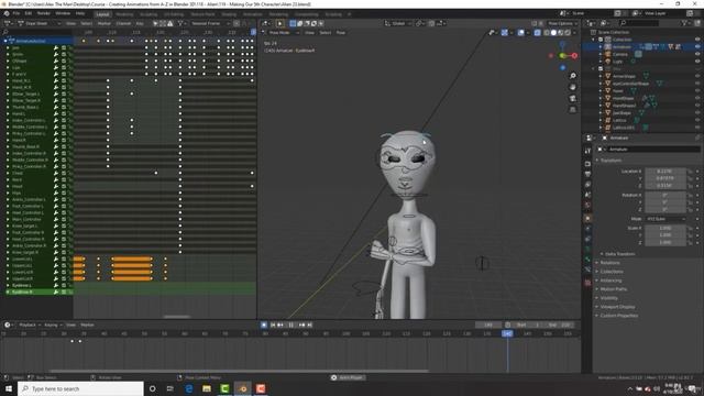 150 Анимация глаз и настройка