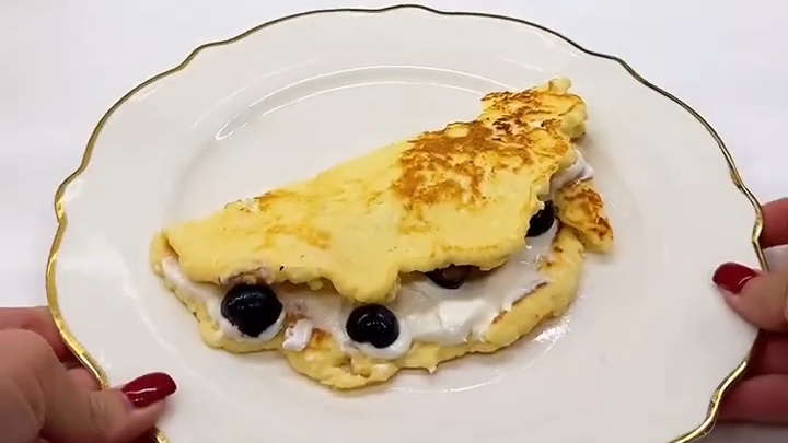 Полезный РИСОБЛИН...🥞🍌🍒😋    Рецепт в описании ✍️