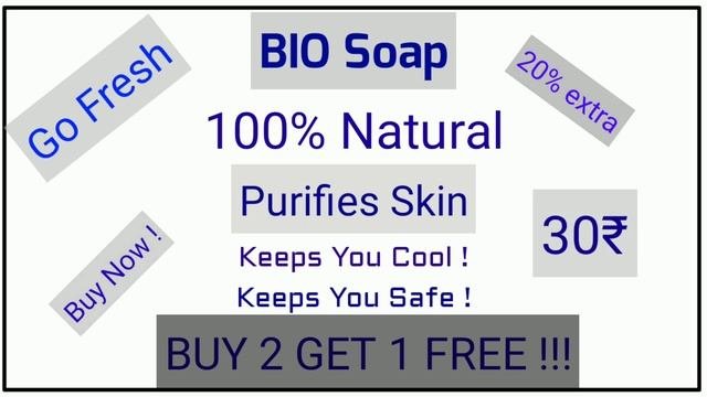 ADVERTISEMENT WRITING ON SOAP
