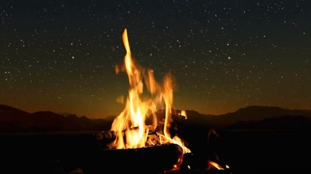 Звуки костра на фоне звёздного неба. Медитация. Релакс смотреть онлайн