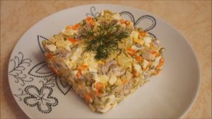 Очень ВКУСНЫЙ салат ОЛИВЬЕ рецепт Салат рецепт ОЛИВЬЕ с ЯЗЫКОМ Салат на ПРАЗДНИЧНЫЙ стол
