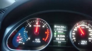 Разгон автомобиля audi q7 3.0 tdi 2012 года выпуска от 0-100 км/час.