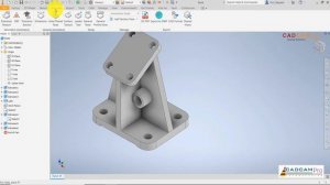 #124 Autodesk Inventor 2020. Построение модели опоры