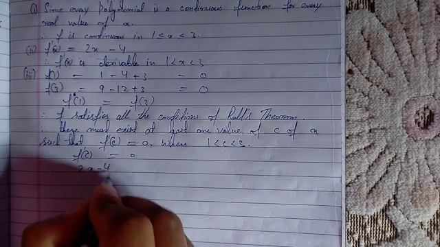 Questions of Rolle's Theorem | f(x)=x^2-4x+3 in [1,3], f(x)=sin2x or cos2(x-pi/4) in [0,pi/2] смотреть онлайн