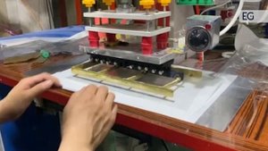 Полуавтоматический ТВЧ станок для ПВХ упаковок HQ-5KW-JC