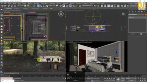 How to model an interior scene in 3ds Max | Amazing Bedroom 3D Design with 3d Render 3d Max Part-14