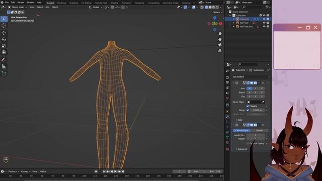 Blender Part 1 How to Make a Body || VTuber Vrchat Avatar Tutorial 2022