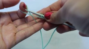 Набор петель из одной нити (уроки вязания)