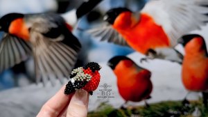 Мастер-класс Снегирь из Бисера/Часть 2.