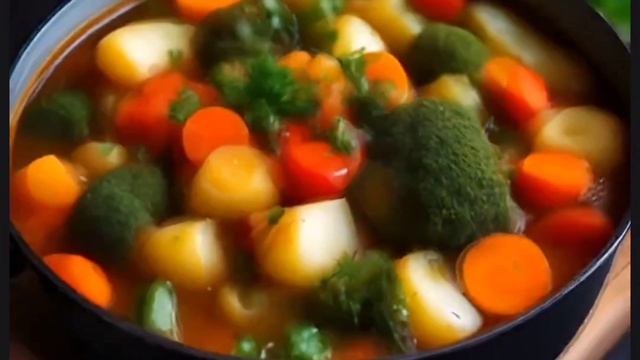 Рецепт овощного рагу из семи овощей 🍲