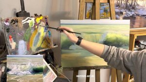 Пишем «море» художник Анна Маратканова
