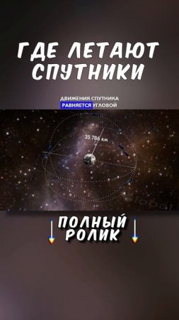 Где летают спутники? ТГ: globalee_phys Запись на Курс по Физике!