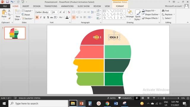 CREATE HEAD/MIND INFOGRAPHIC IN MS POWERPOINT | IMPROVE PRESENTATION SLIDES | HINDI TURORIAL смотреть онлайн