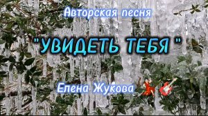 " УВИДЕТЬ ТЕБЯ".ЕЛЕНА ЖУКОВА(Авторская песня)