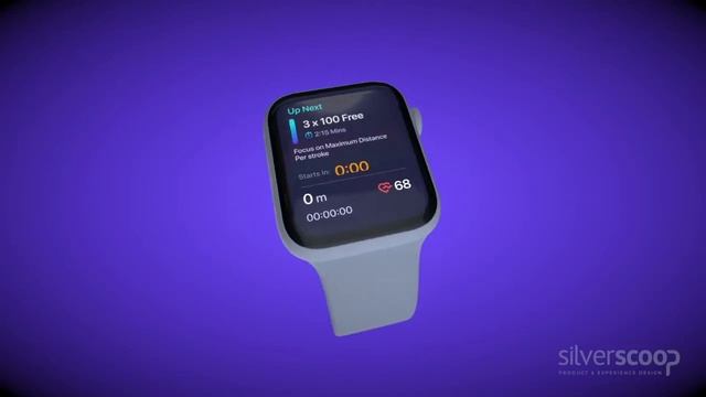 Wearable swimming training app UX/UI - by Silverscoop