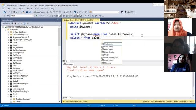 Pertemuan Ke 2 Basis Data Lanjut kelas MI 2C смотреть онлайн