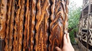 Декоративное выжигание дерева и зачистка.