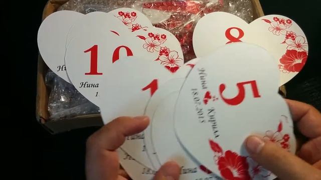 Товары для свадьбы из Китая. Китайская свадьба. Номера столиков с сайта Aliexpress.com