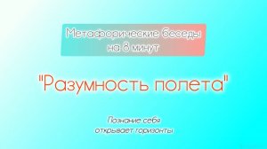 8-минутка Разумность полета