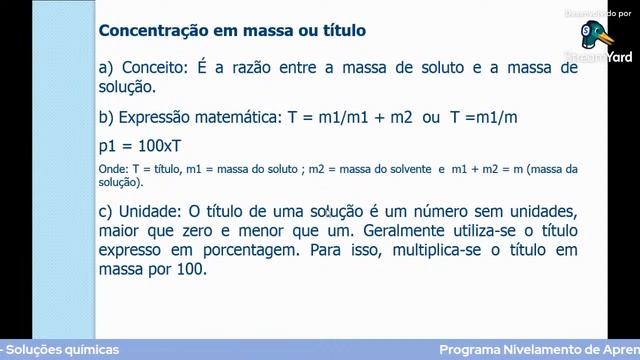 Programa de Nivelamento de Aprendizagem - Módulo 1 - Química смотреть онлайн