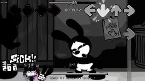 Friday night funkin - really darkened corruption biby mouse.avi vs Oswald